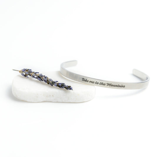 Take Me to the Mountains - Cuff Bracelet
